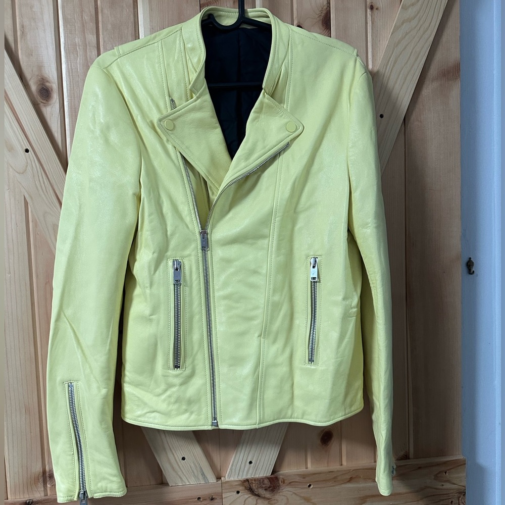 Balenciaga Leather Asymmetrical Moto Jacket